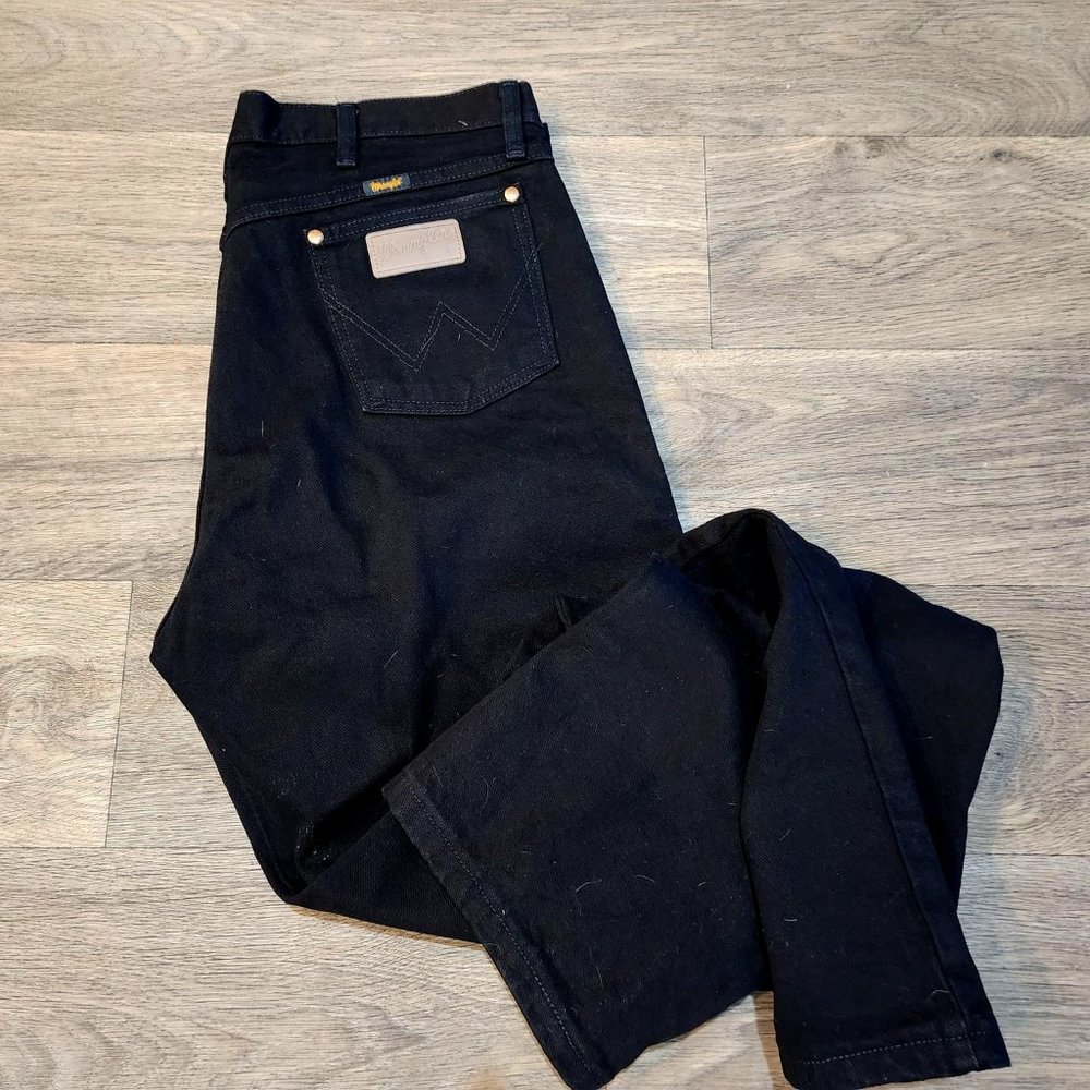 Wranglers 36x34 Black Mens Jeans
